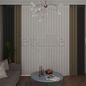 Menorca - Plain Vertical Tulle Curtain