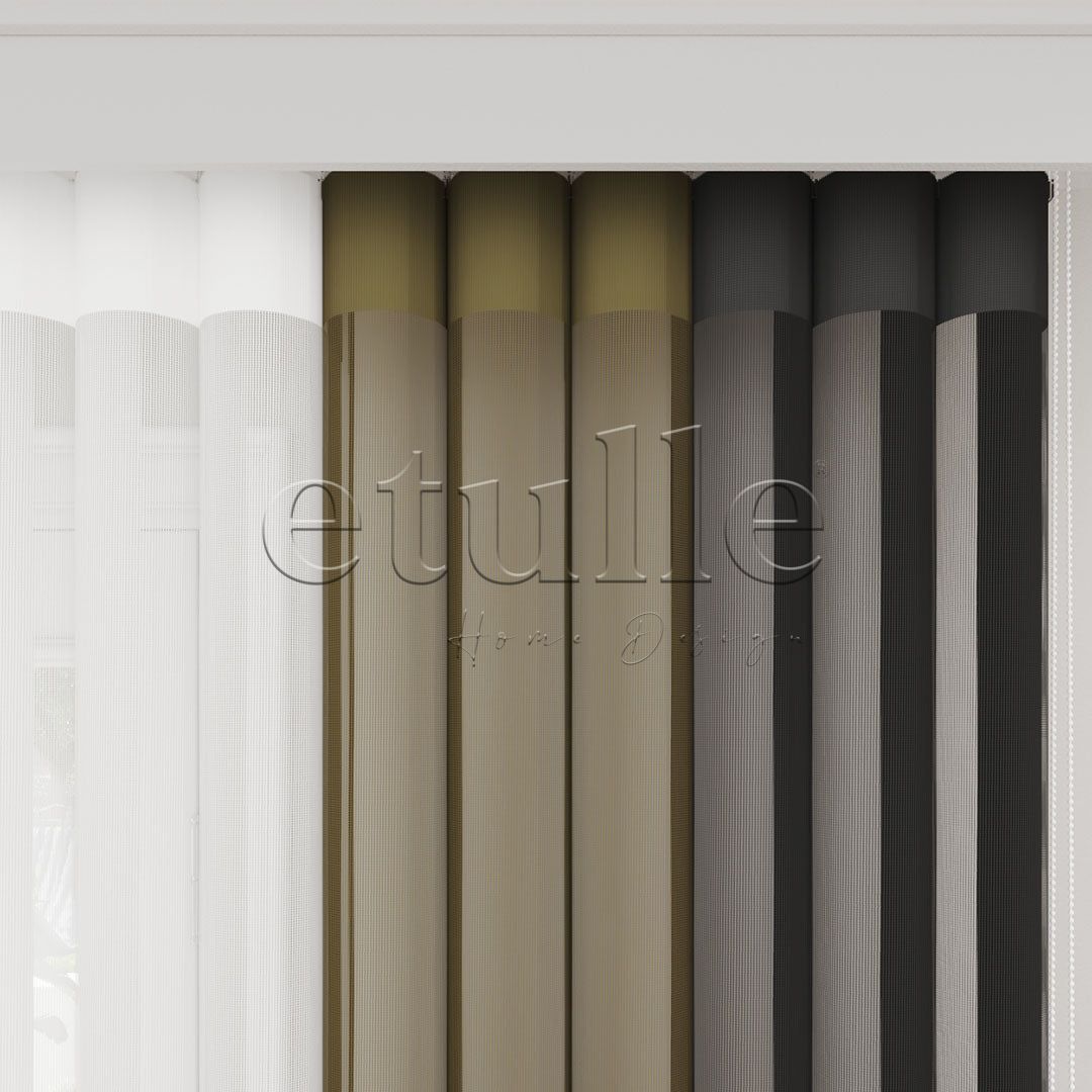 Menorca - Plain Vertical Tulle Curtain