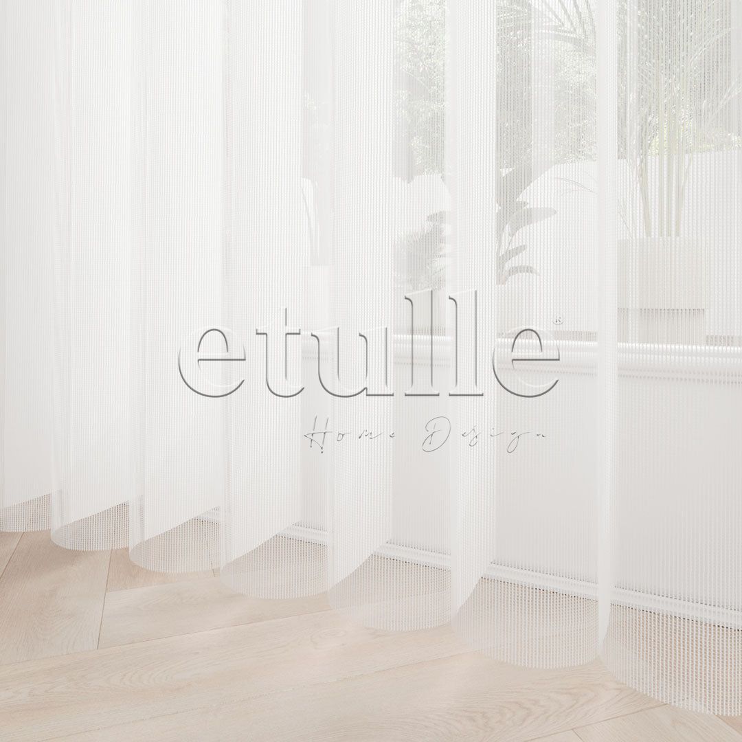 Menorca - Plain Vertical Tulle Curtain