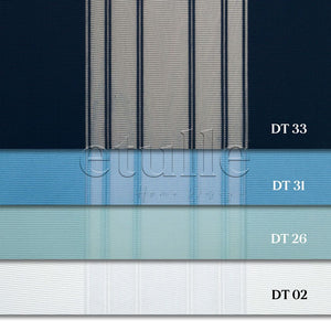 Monaco - Striped Vertical Tulle Curtain