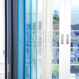 Monaco - Striped Vertical Tulle Curtain