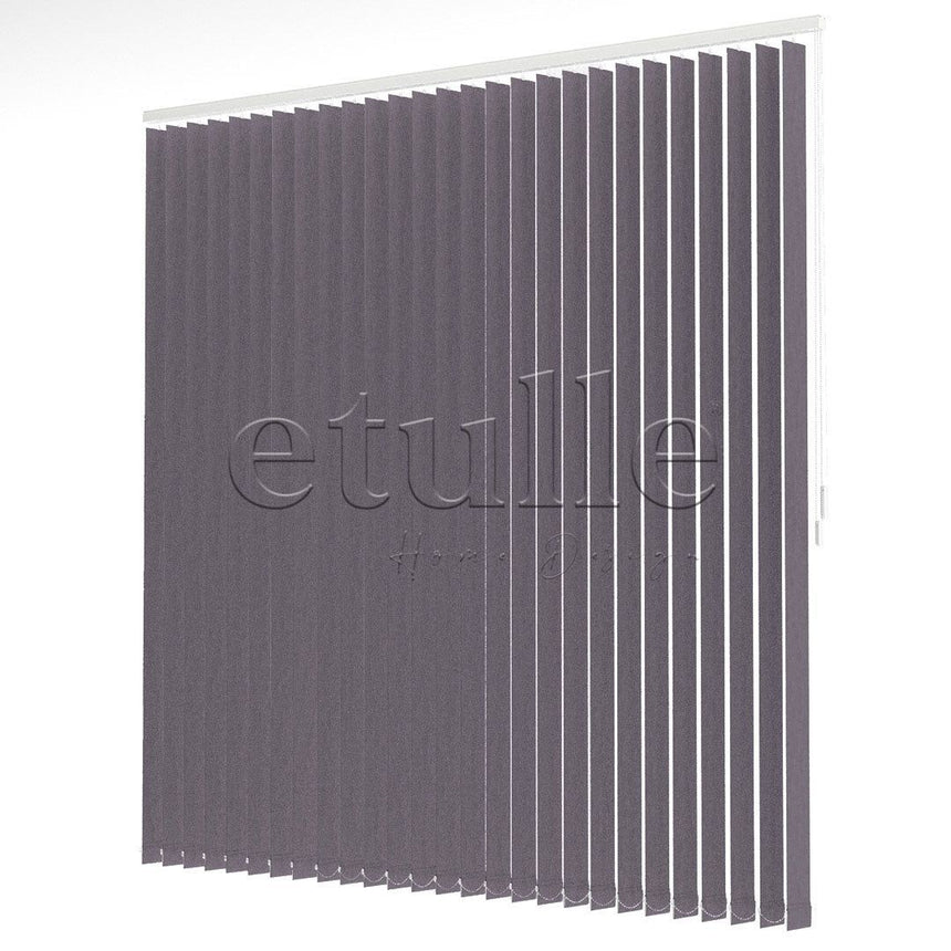 Purple Blackout Fabric Vertical Blinds | Seraphina