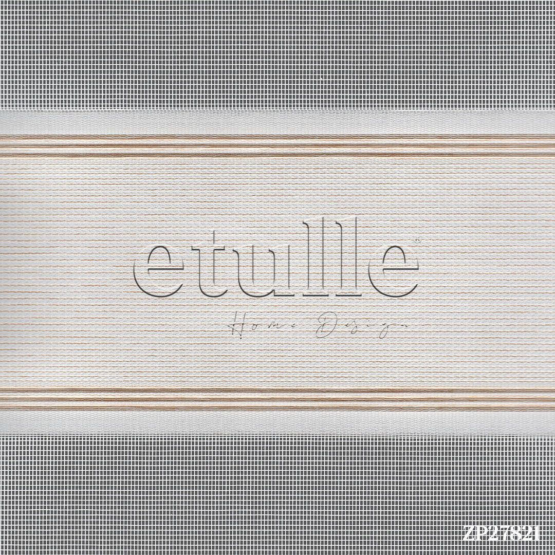 Ecru Pleated Zebra Curtain | Morricone