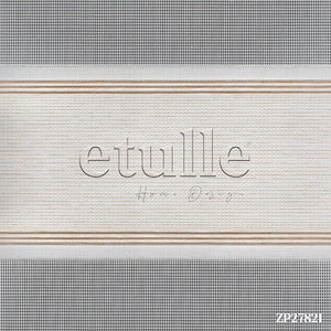 Ecru Pleated Zebra Curtain | Morricone