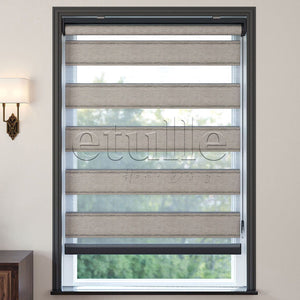Mink Pleated Zebra Curtain | morricone