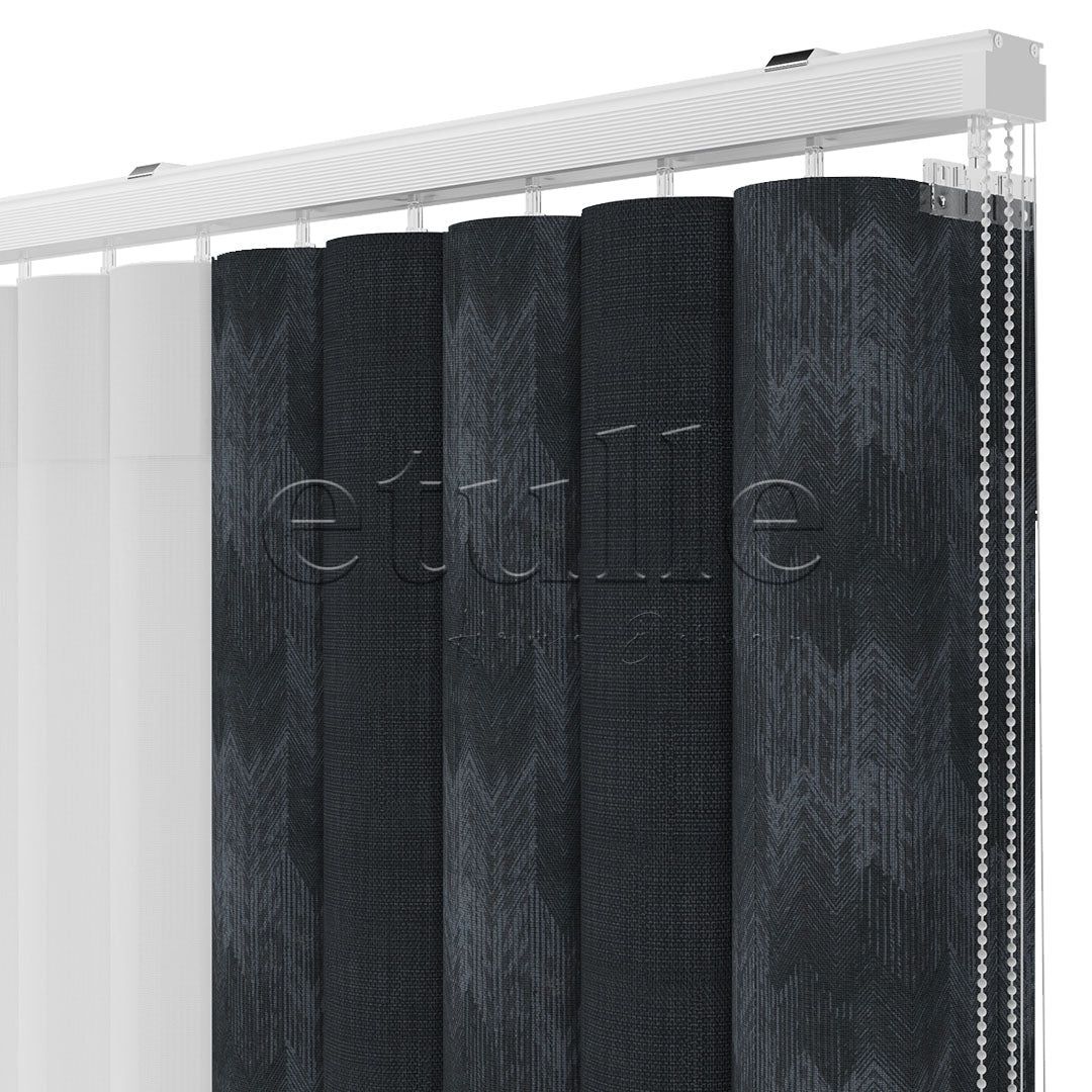 Moss Cudi - Printed Vertical Tulle Curtain