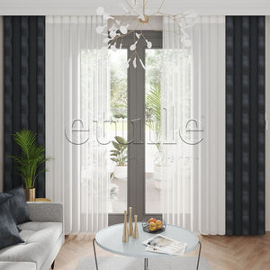 Moss Cudi - Printed Vertical Tulle Curtain