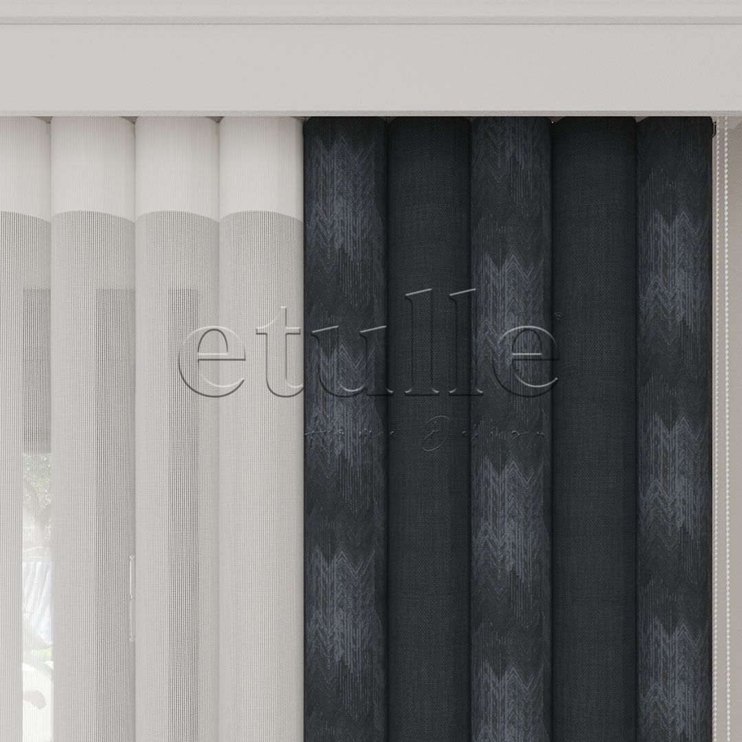 Moss Cudi - Printed Vertical Tulle Curtain