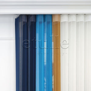 Napoli - Striped Vertical Tulle Curtains