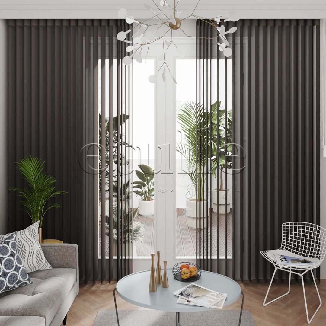 Negret - Narrow Vertical Tulle Curtain