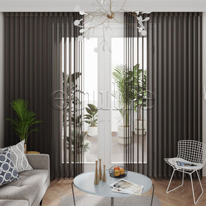 Negret - Narrow Vertical Tulle Curtain