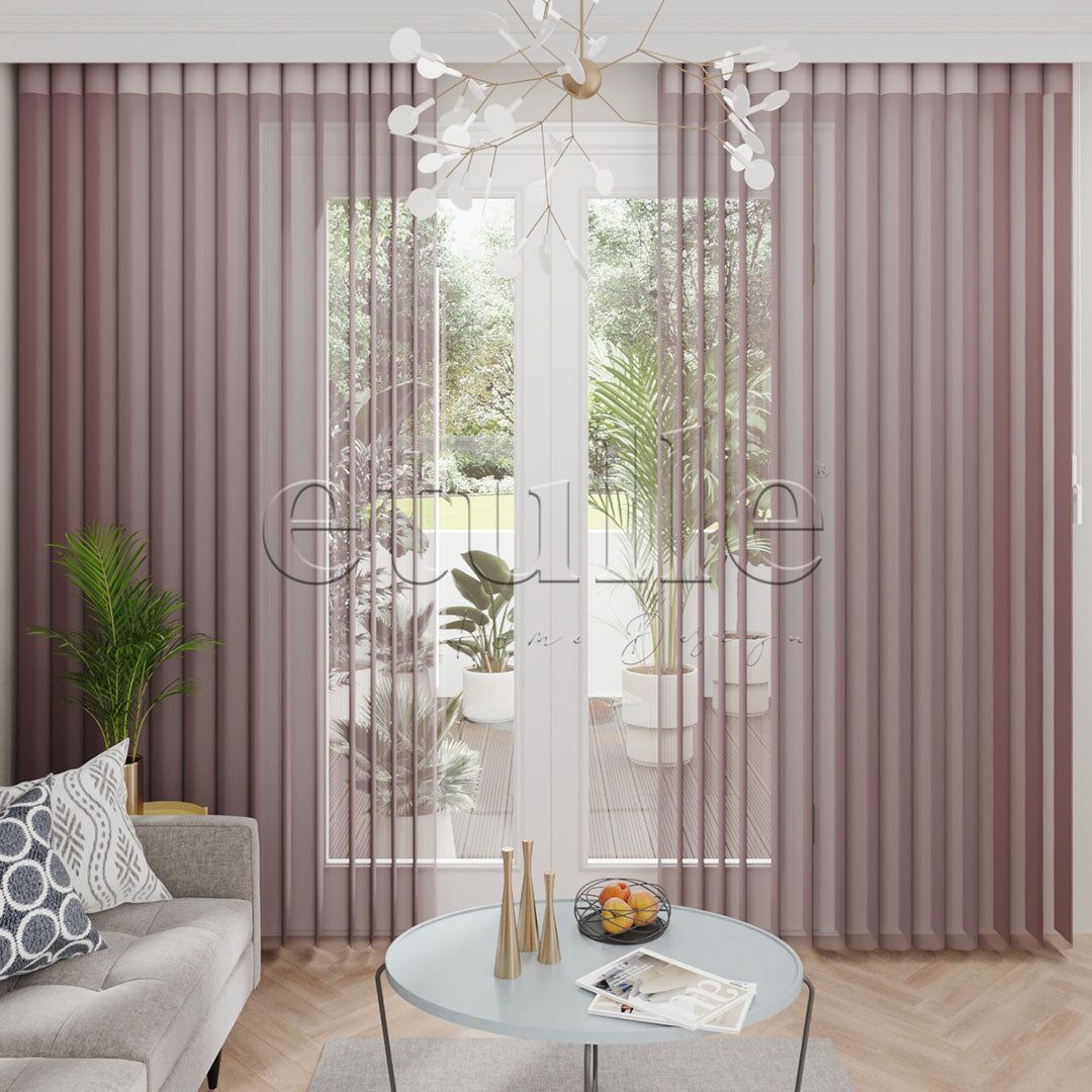 Okavango - Plain Vertical Tulle Curtains