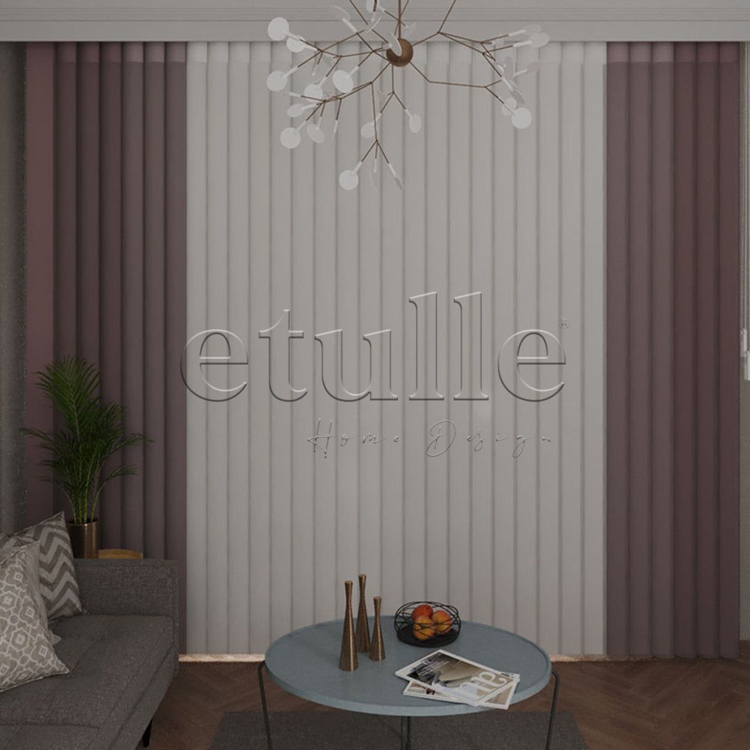Okavango - Plain Vertical Tulle Curtains