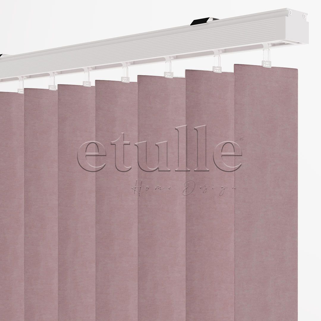 Pembe Blackout Kumaş Dikey Perde | Seraphina