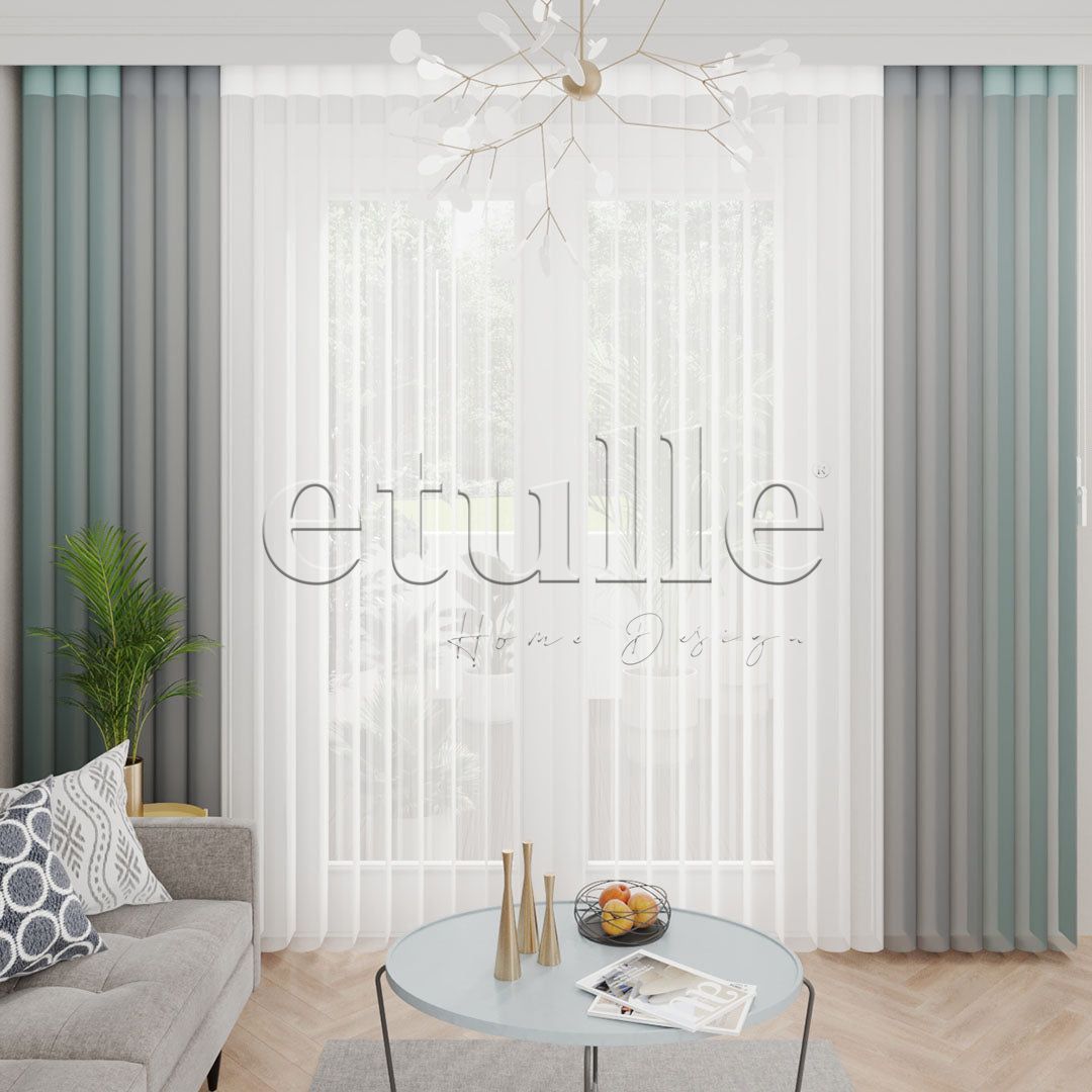 Pimlico - Plain Vertical Tulle Curtains