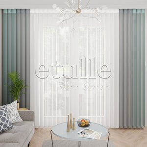 Pimlico - Plain Vertical Tulle Curtains
