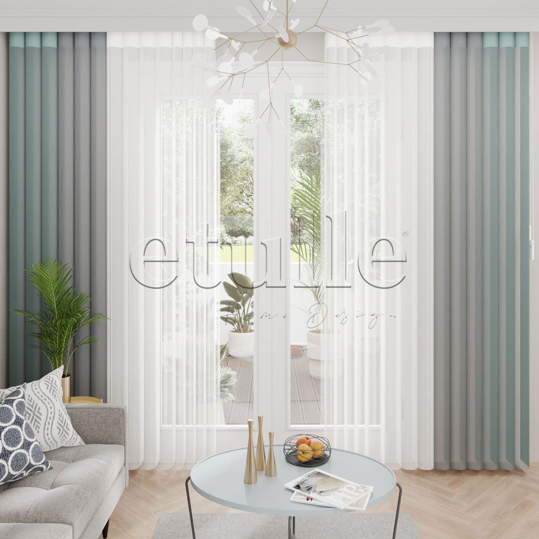 Pimlico - Plain Vertical Tulle Curtains