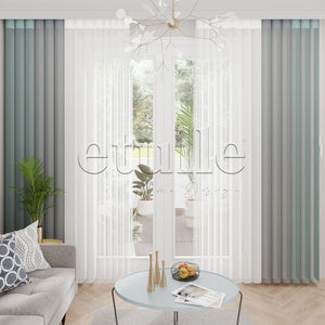 Pimlico - Plain Vertical Tulle Curtains