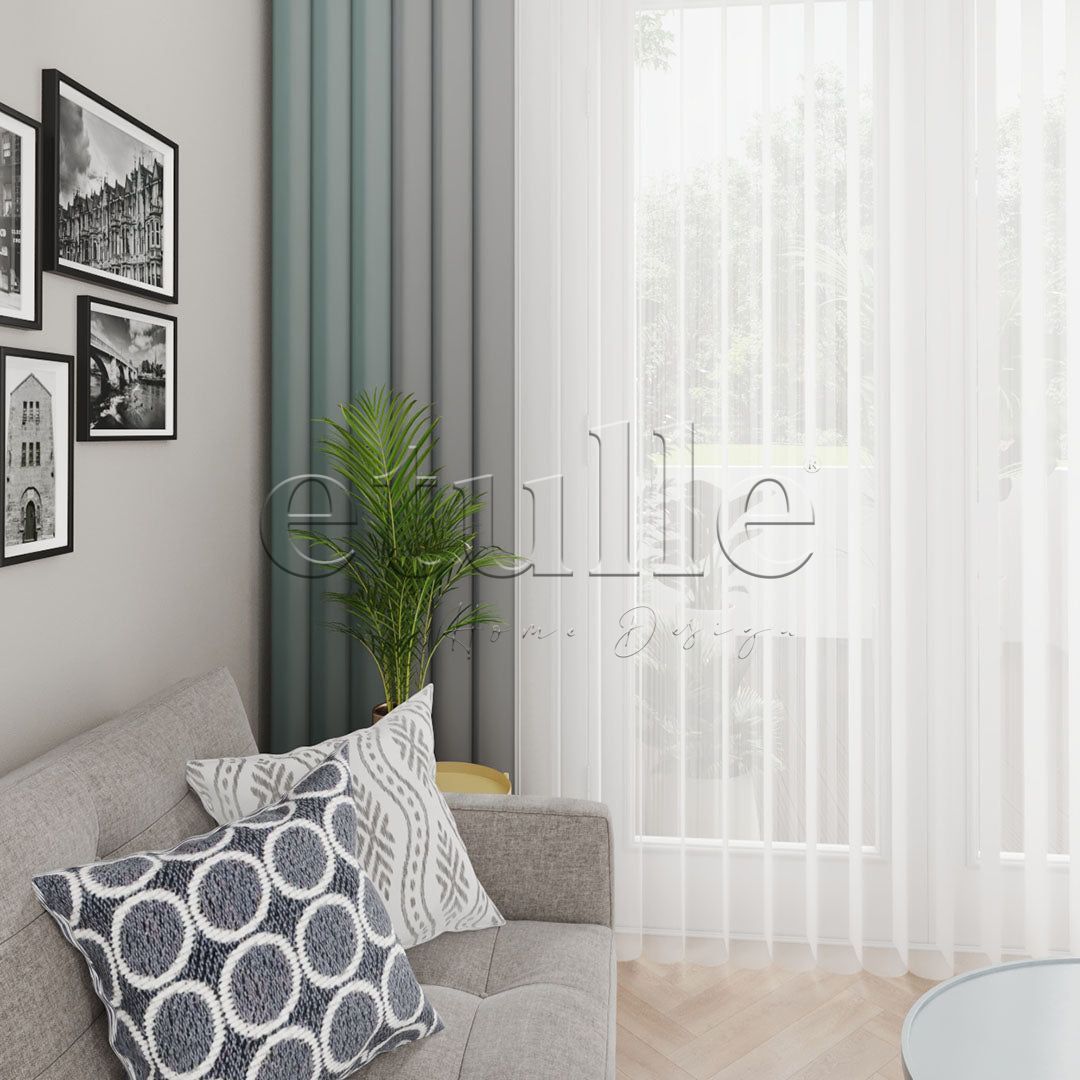 Pimlico - Plain Vertical Tulle Curtains