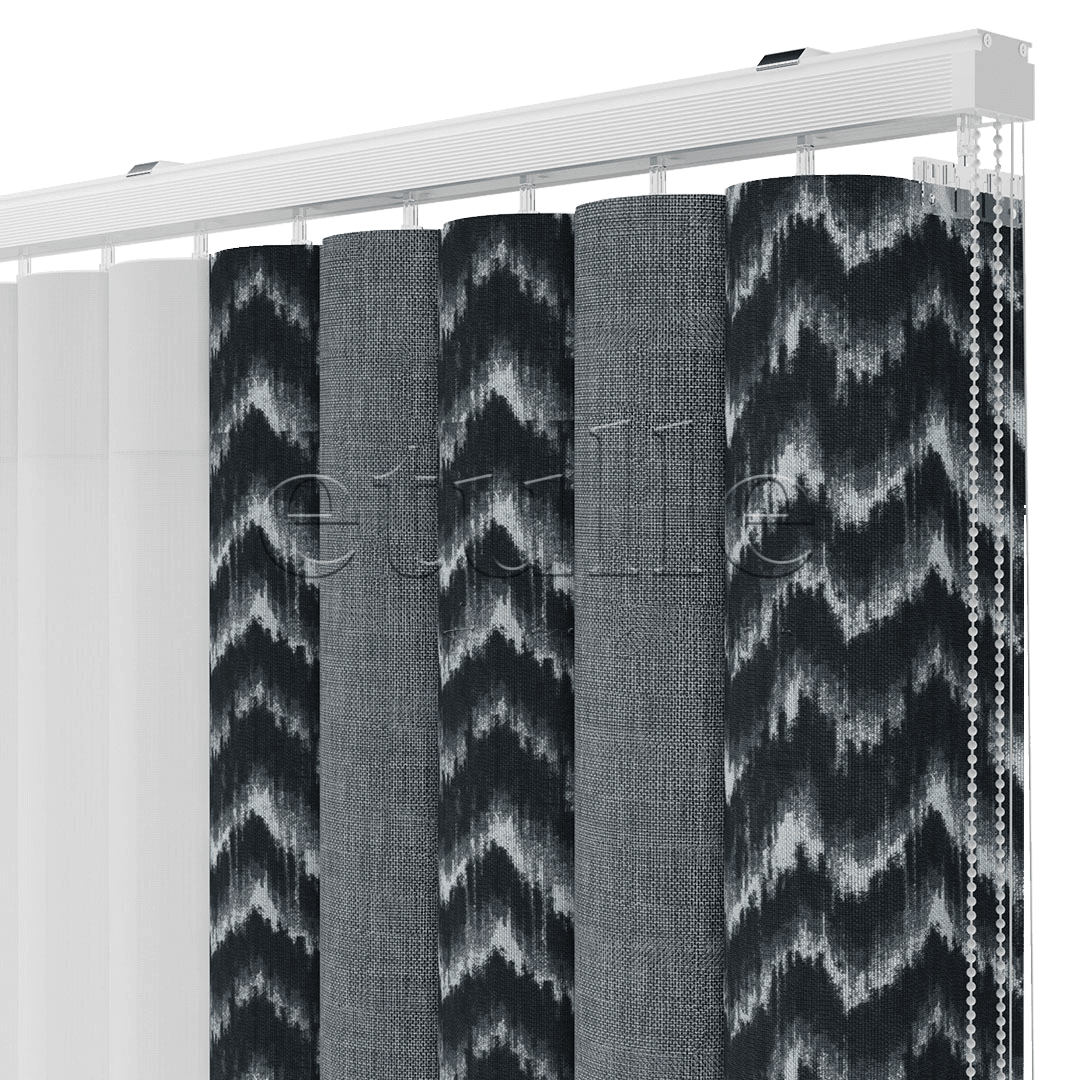 Piru Kafka - Printed Vertical Tulle Curtain