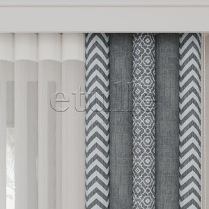 Piru King - Printed Vertical Tulle Curtain