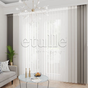 Prima - Plain Vertical Tulle Curtain