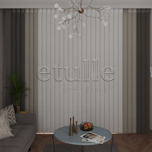 Prima - Plain Vertical Tulle Curtain