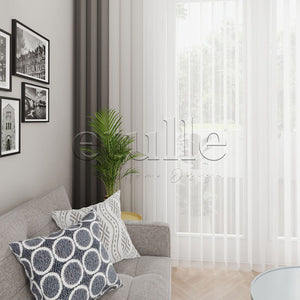 Prima - Plain Vertical Tulle Curtain