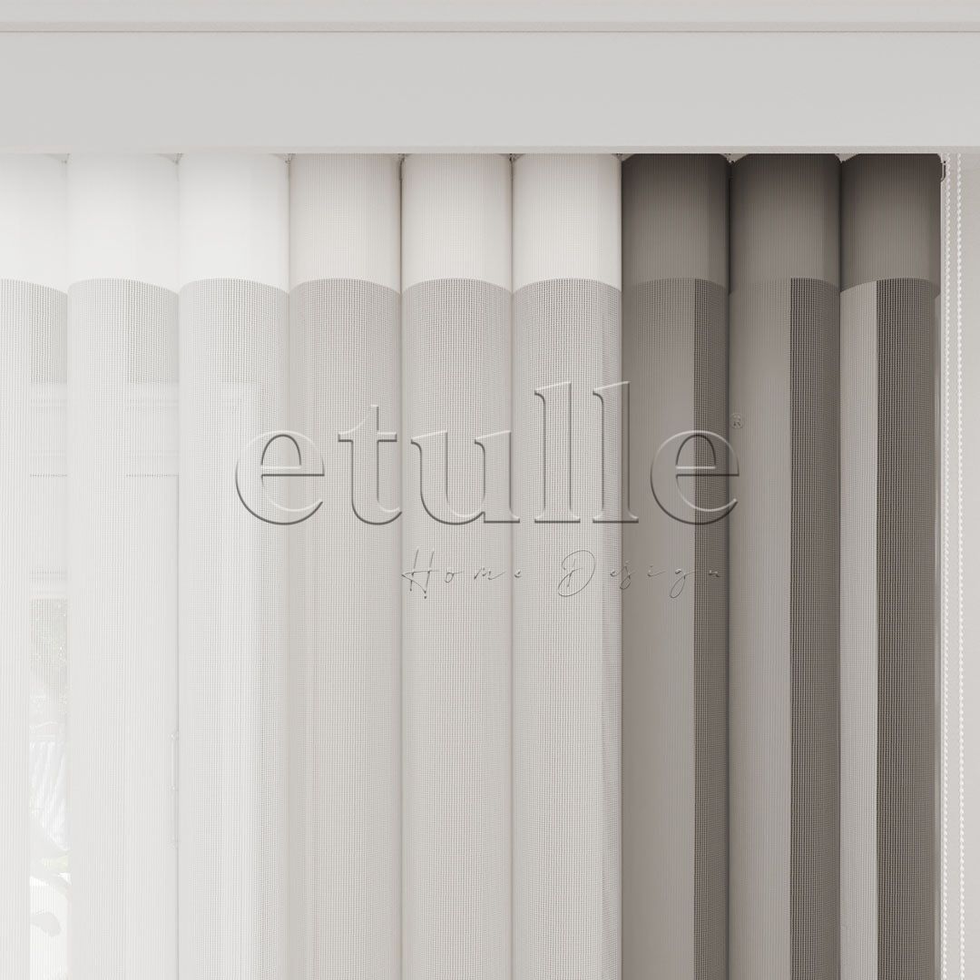 Prima - Plain Vertical Tulle Curtain