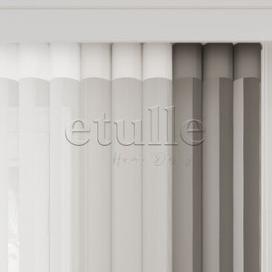 Prima - Plain Vertical Tulle Curtain