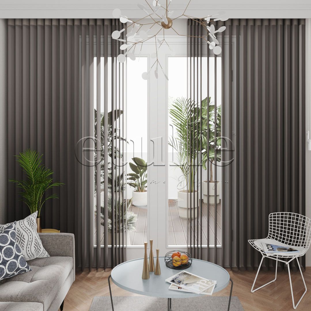 Roda - Narrow Vertical Tulle Curtain