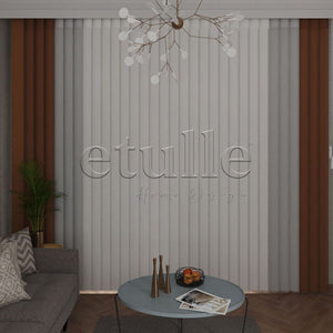 Safe - Plain Vertical Tulle Curtain