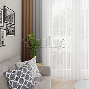 Safe - Plain Vertical Tulle Curtain