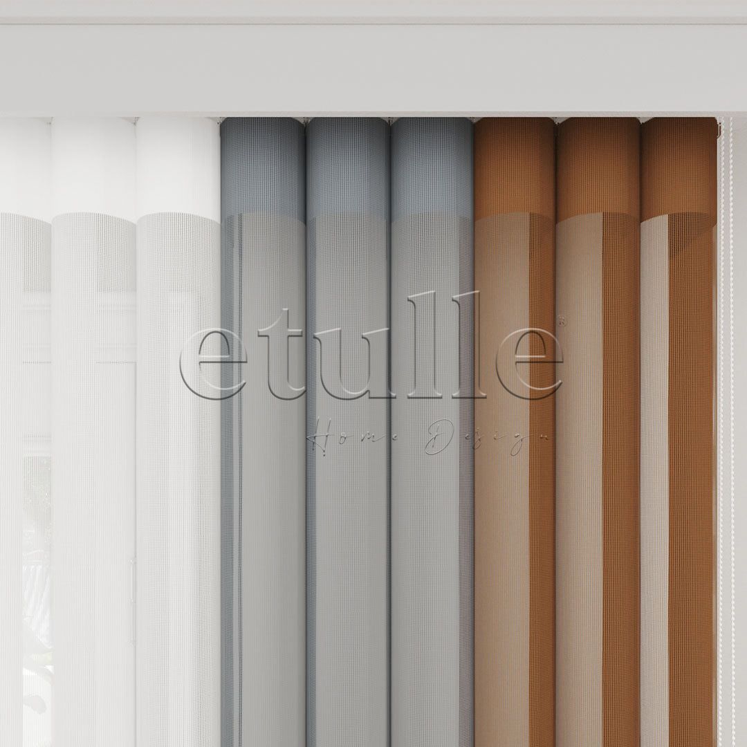 Safe - Plain Vertical Tulle Curtain