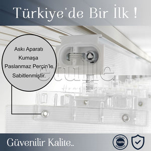 Samos - Narrow Vertical Tulle Curtains