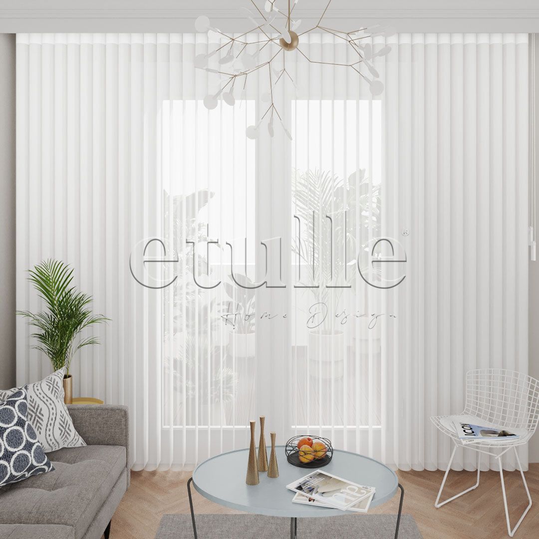 Samos - Narrow Vertical Tulle Curtains