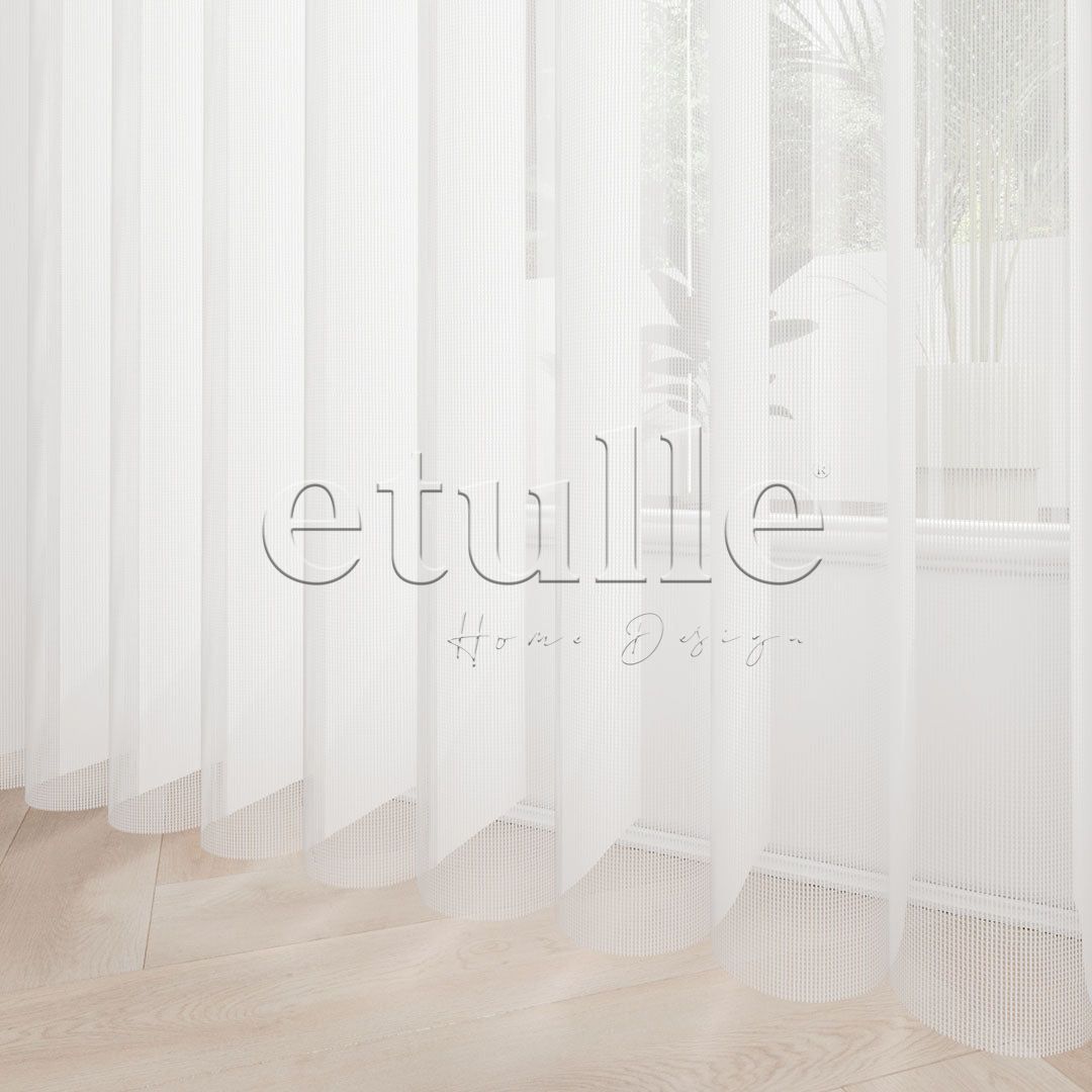 Satinato - Narrow Vertical Tulle Curtain