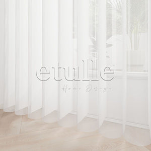 Satinato - Narrow Vertical Tulle Curtain