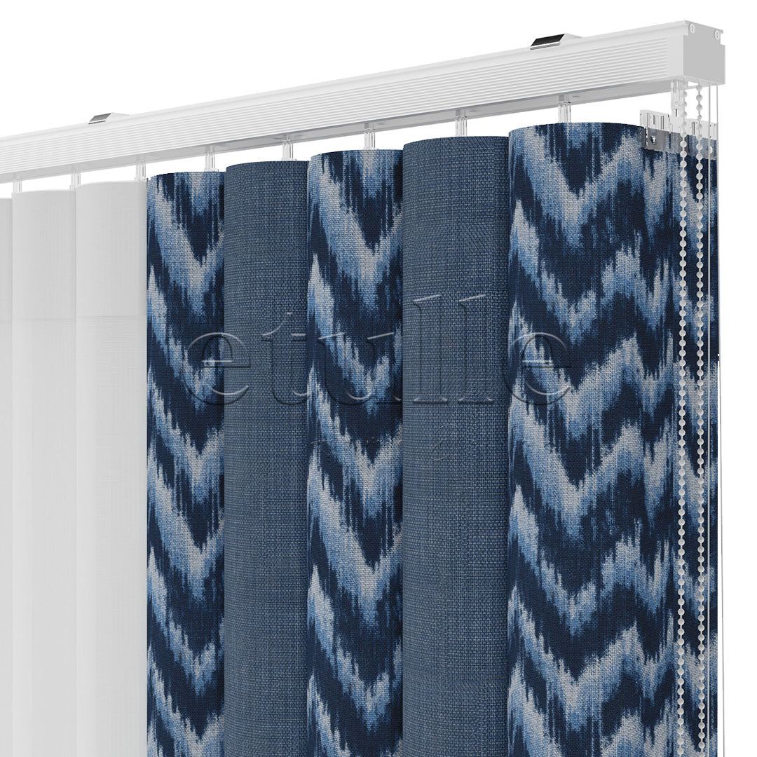 Sea Kafka - Printed Vertical Tulle Curtain