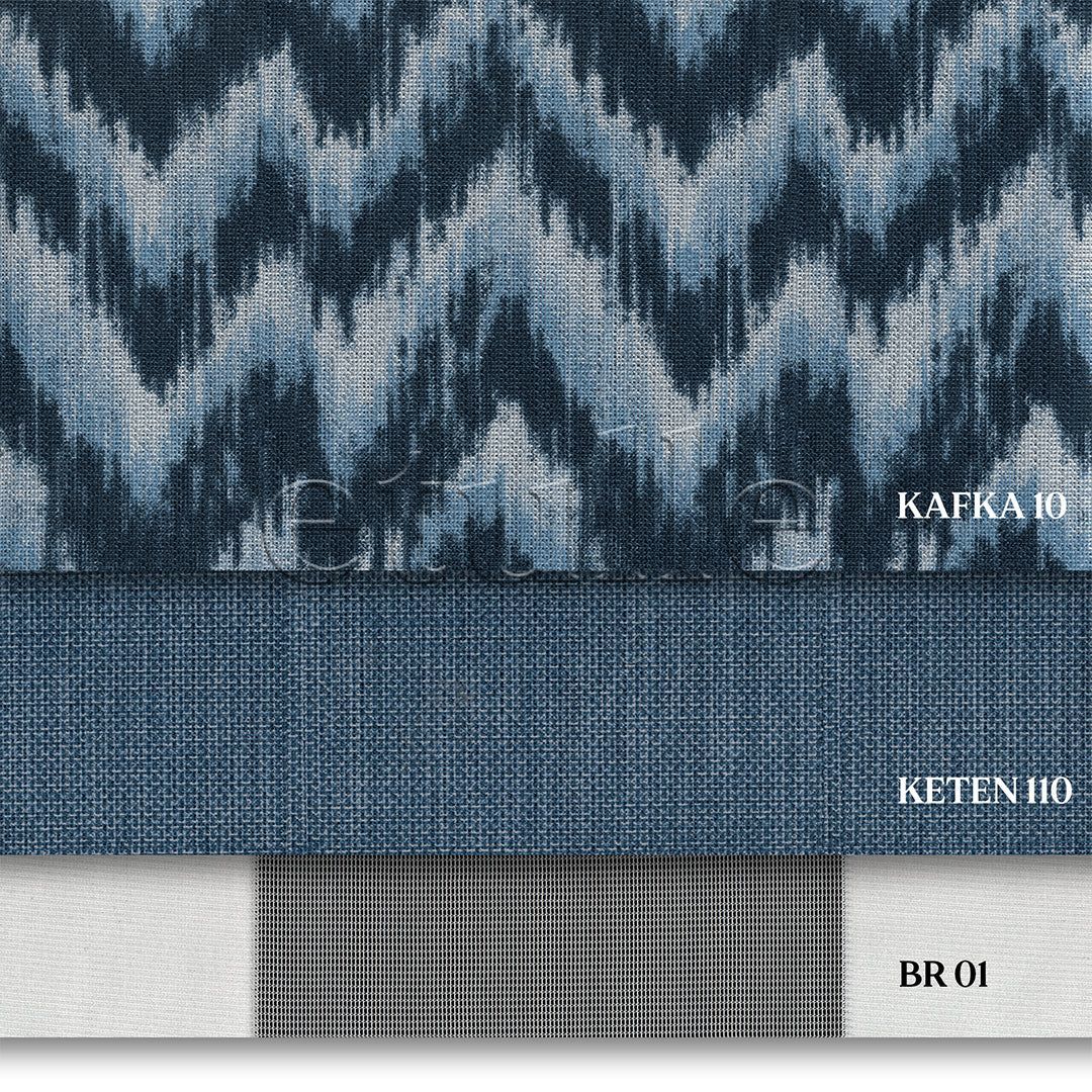 Sea Kafka - Printed Vertical Tulle Curtain