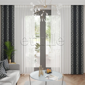 Greenhouse - Printed Vertical Tulle Curtain