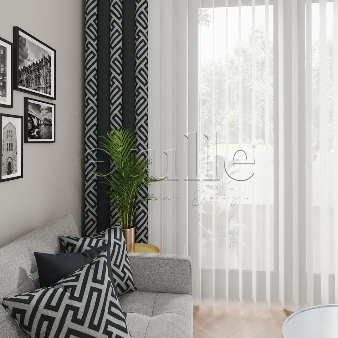 Greenhouse - Printed Vertical Tulle Curtain