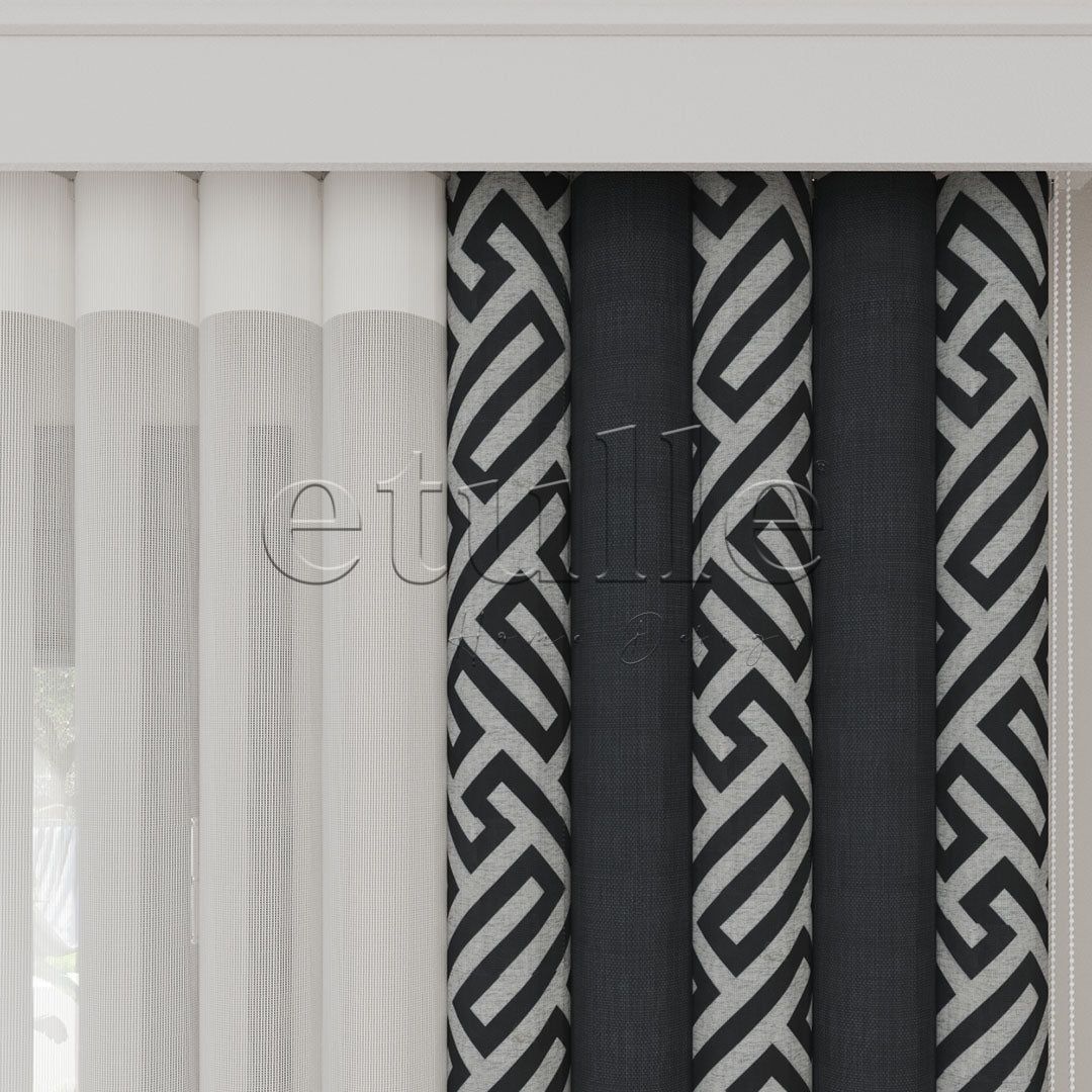 Greenhouse - Printed Vertical Tulle Curtain