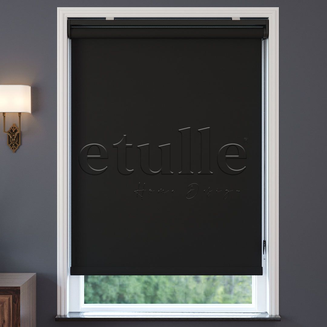 Black Blackout Roller Blinds | Ashford