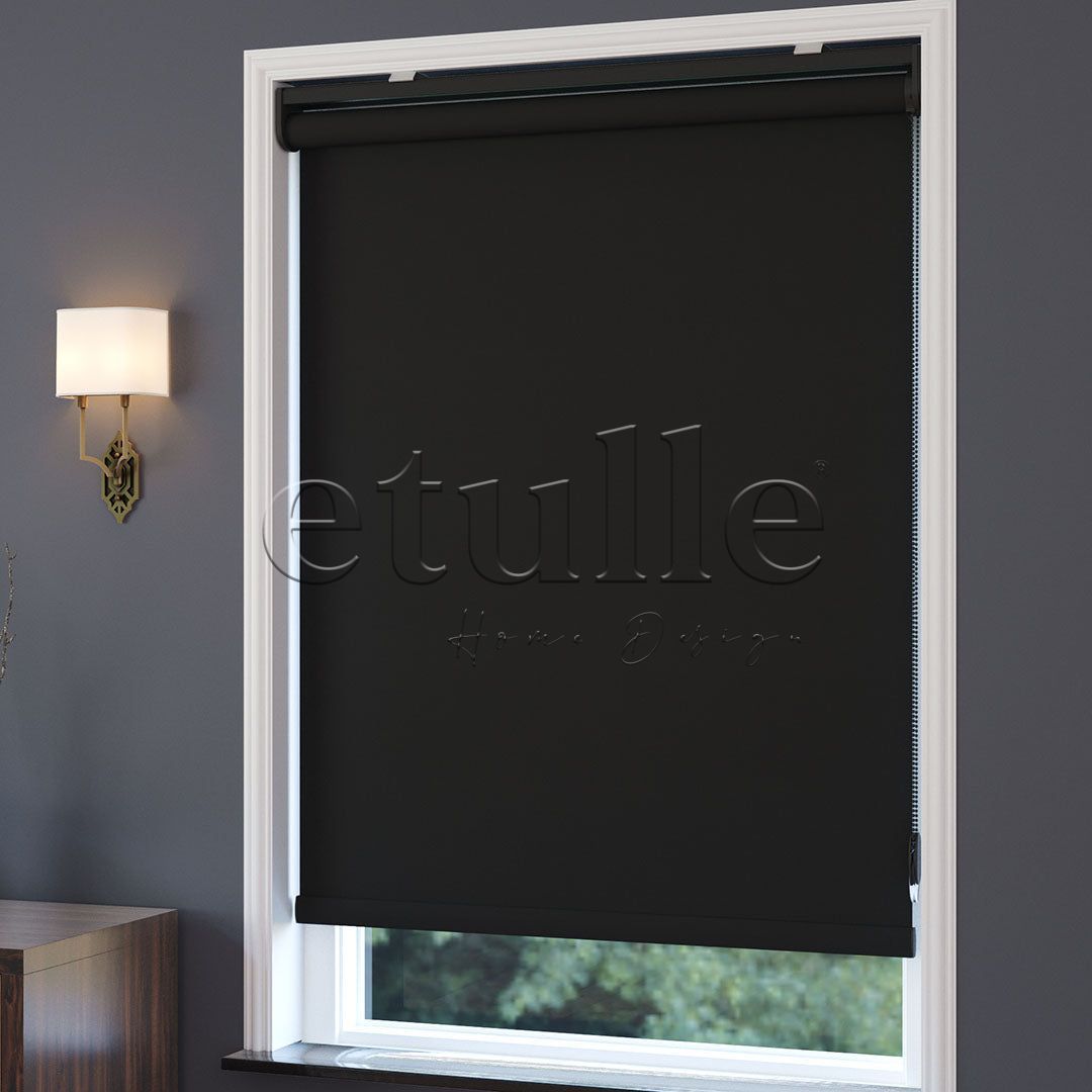 Black Blackout Roller Blinds | Ashford