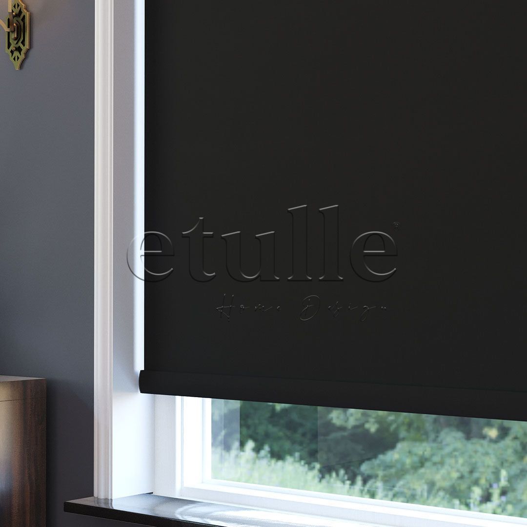 Black Blackout Roller Blinds | Ashford