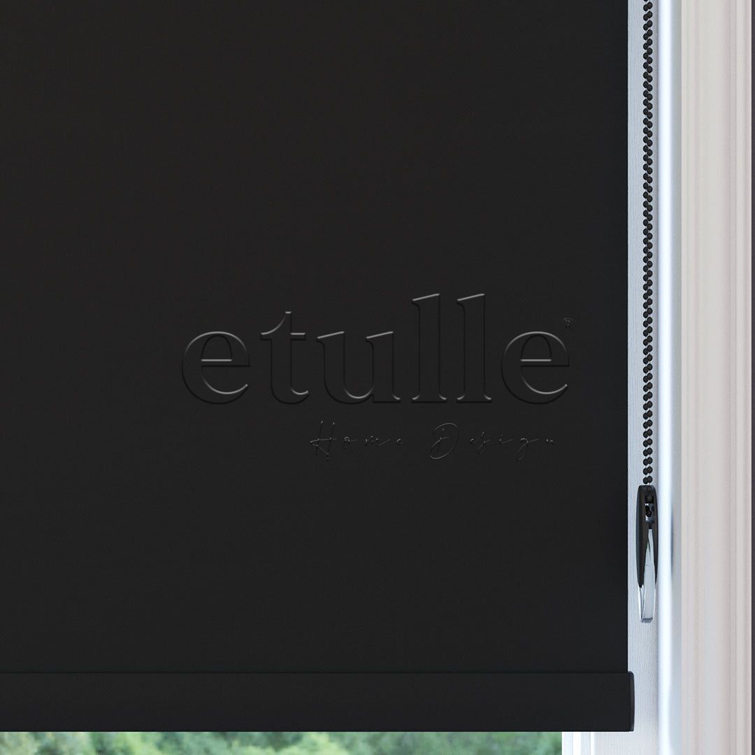 Black Blackout Roller Blinds | Ashford