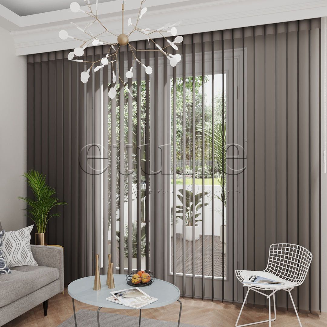Stromboli - Plain Vertical Tulle Curtain