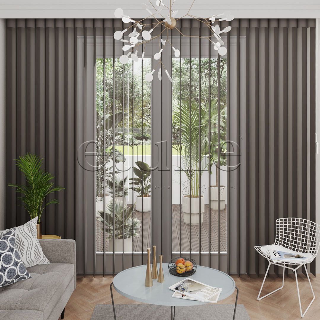 Stromboli - Plain Vertical Tulle Curtain