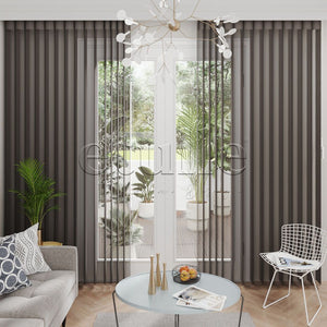 Stromboli - Plain Vertical Tulle Curtain